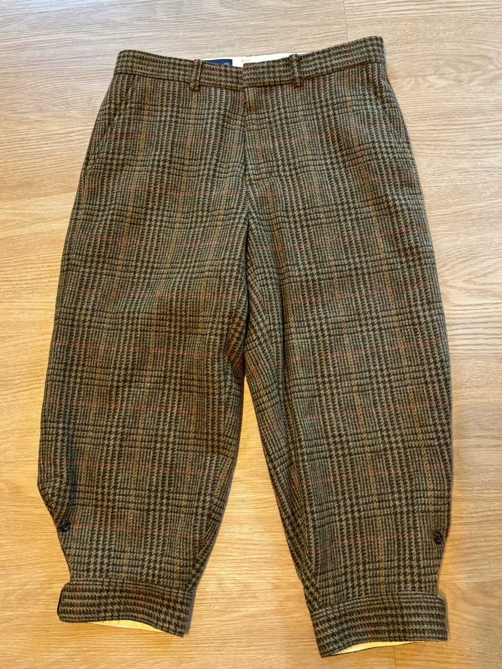 VTG Polo Ralph Lauren Golf Men’s 32 Plaid Buckle Cuff Houndstooth Trouser Pants